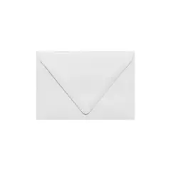 LUX A1 Contour Flap Envelopes (3 5/8 x 5 1/8) 50/Pack White - 100% Recycled (1865-WPC-50)