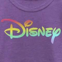 Girl's Disney Rainbow Logo T-Shirt