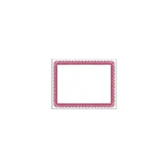 Masterpiece Studios Certificates 8.5" x 11" Red and White 100/Pack (961034S)