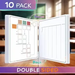 SCRIBBLEDO Division 9"x12" Dry Erase Sheets Pack of 10