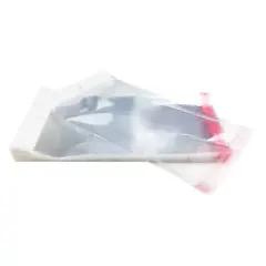 UOFFICE Pack of 1,000 Clear Resealable Cellophane Bags, 5.9" x 9.8" 1.2 Mil. Thick