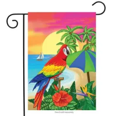 Briarwood Lane Garden Flag 18x12.5 For Outdoor Paradise Parrot Summer Garden Flag Flag For Summer Garden Flag Flags For Outside