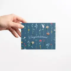 Congratulations Greeting Card Pack (3ct) "Congrats Flowers Cascade" by Ramus & Co