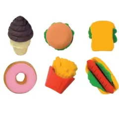 Fun Erasing! Snack Attack Scented Erasers (12 Pack)
