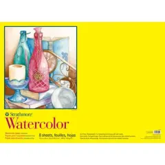Strathmore 300 Series Watercolor Paper Pad, Wire Binding, 8 Sheet, 22x30 inch, 1 Count