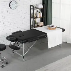 Yaheetech Portable Aluminum Massage Tables Black