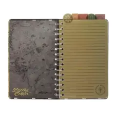 Silver Buffalo The Lord Of The Rings Map Of Middle-earth 5-Tab Spiral Notebook With 75 Sheets