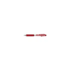 Pentel WOW! Retractable Gel Pen .7mm Trans Barrel Red Ink Dozen K437B