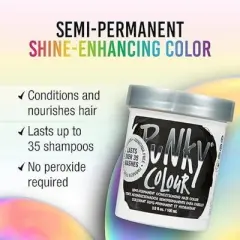 Jerome Russell Punky Color (EBONY) Haircolor Semi-Permanent Direct Dye Hair Color - Ebony
