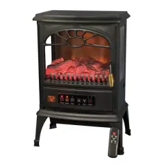 LifeSmart 1500W Large Room 3-Sided Mobile Electric Infrared Stove Heaters (Pair)
