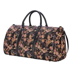 Signare USA Ume Sakura V&A Licensed Black Big Holdall/Duffel Bag