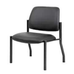 400lbs Weight Capacity Guest Chair Antimicrobial Black - Boss Office Products