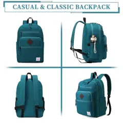 School Backpack, Unisex Large Bookbag Schoolbag Casual Daypack for High School/College/Teens/Travel/Work for Men Women