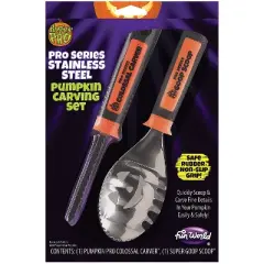 Fun World Pro Pumpkin Carving Tool Set - 10 in - Orange