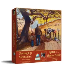 Sunsout Saving Up Memories 500 pc Fathers Day Jigsaw Puzzle 25221