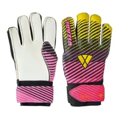 Vizari Sports Saturn Soccer Goalie Goalkeeper Gloves for Kids Youth & Boys, Football Gloves with Grip Boost Padded Palm and fingersave Flat Cut Construction