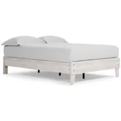 Full Shawburn Platform Bed Whitewash - Signature Design by Ashley