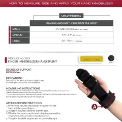 OTC Finger Immobilizer Hand Splint, Fracture Recovery Support, Trigger Finger Pain Relief