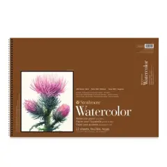 Strathmore 400 Series Watercolor Paper Pad, Cold Pressed, Top Wire Binding, 12 Sheet, 15x22 inch, 1 Count