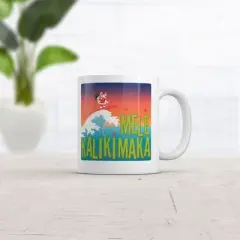 Crazy Dog Mele Kalikimaka Mug Funny Surfing Christmas Graphic Coffee Cup-11oz