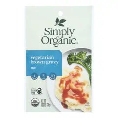 Simply Organic Vegetarian Brown Gravy Mix - Case of 12/1 oz