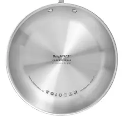 BergHOFF Professional Tri-Ply 18/10 Stainless Steel 11" Saute Pan with Stainless Steel Lid 4.6Qt.