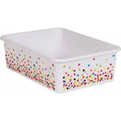 Teacher Created Resources&reg; Confetti Large Plastic Storage Bin