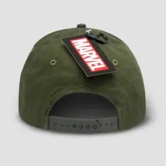 Men's Marvel Movie Logo Print Cotton Baseball Hat - Green