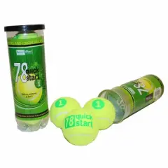 OnCourt OffCourt  Quick Start 78 - green "dot" numbered felt balls - one can of 3