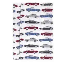 Hudson Baby Infant Boy Cotton Flannel Burp Cloths 7pk, Vintage Cars, One Size