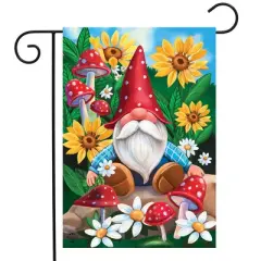 Briarwood Lane Summer Garden Flag 12x18 For Outdoor Gnome and Garden For Summer Garden Flag Flags For Outside
