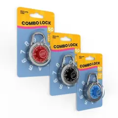 Locker Combination Lock, Assorted Colors (48 Packs)
