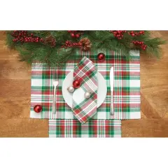 C&F Home Carter Christmas Red and Green Plaid Table Runner 13" x 72"