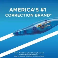 BIC Wite-Out Brand Exact Liner Correction Tape Non-Refillable 1/5" x 236" 10/BX WOELP10
