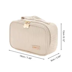 Unique Bargains Rectangle Handheld Makeup Bag 1 Pc