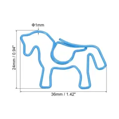 Unique Bargains Animal-Shaped Metal Prevent Tearing Pages Home Office Paper Clip 40 Pcs