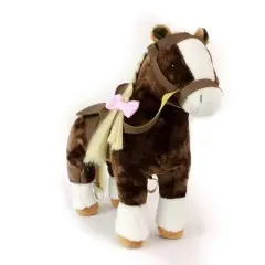 Playtime By Eimmie 18 Inch Doll Plush Horse with Saddle