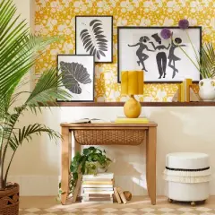 (Set of 2) 16" x 20" Leaf Duo Framed Canvases Black - Opalhouse&trade; designed with Jungalow&trade;