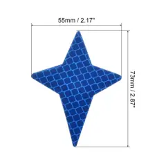 Unique Bargains Waterproof High-Visibility Warning Adhesive Reflective Stickers 2.87" x 2.17" 12 Pcs