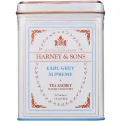 Harney & Sons Tea Earl Gray Supreme - Case of 4 - 20 bags