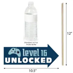 Big Dot of Happiness Funny Boy 16th Birthday - Sweet Sixteen Birthday Party Photo Booth Props Kit - 10 Piece