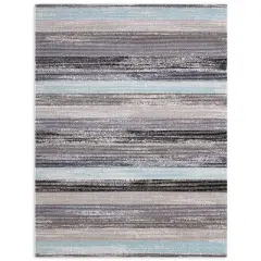 7'9" x 10'2" New York Patio Sofia Estelle Indoor/Outdoor Rug Gray/Blue - Nicole Miller
