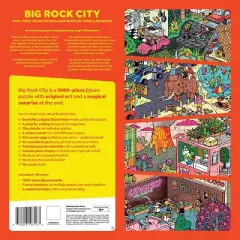 Magic Puzzle Company Big Rock City Jigsaw Puzzle - 1000pc: Collage, Educational Focus on Memory & Fine Motor Skills