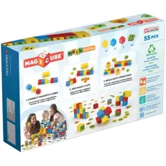 Geomag Magicube Math Building Set, Recycled, 55 Pieces
