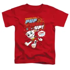 Toddler Boys' Paw Patrol Marshall Pup Fired Up T-Shirt Red