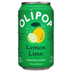OLIPOP Lemon Lime Soda - 12ct/12 fl oz Cans