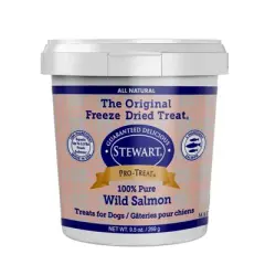 Stewart Freeze-Dried Wild Salmon Dog Treat - 9.5oz Tub
