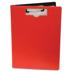 Baumgartens Portfolio Clipboard With Low-Profile Clip 1/2" Capacity 8 1/2 x 11 Red 61632