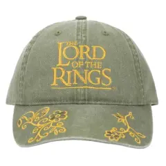 The Lord of the Rings Logo Washed Green Cotton Twill Hat