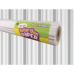 Teacher Created Resources&reg; Fun Size Better Than Paper&reg; Bulletin Board Roll, 18" x 12', Woven Stripes